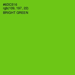 #6DC516 - Bright Green Color Image